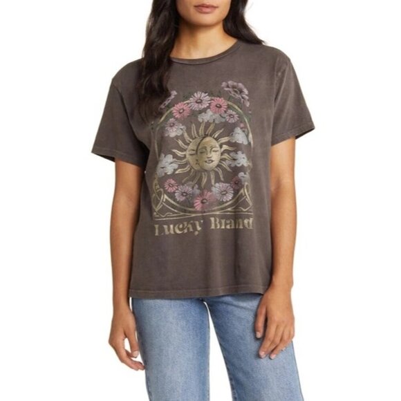 Lucky Brand Tops - Lucky Brand Celestial frame crewneck graphic t-shirt size M